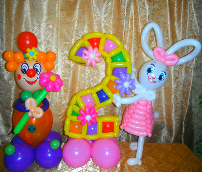 Клоун 600 р циферка 700 р, зайка 500 р