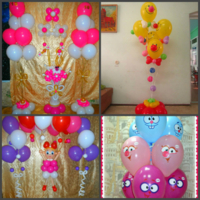 Гелиевые шары, фонтаны и арки. Шары с рисунком и без.