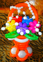 Корзина с цветами 750 р